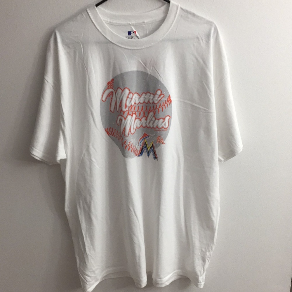 MLB Miami Marlins T Shirt Size XL